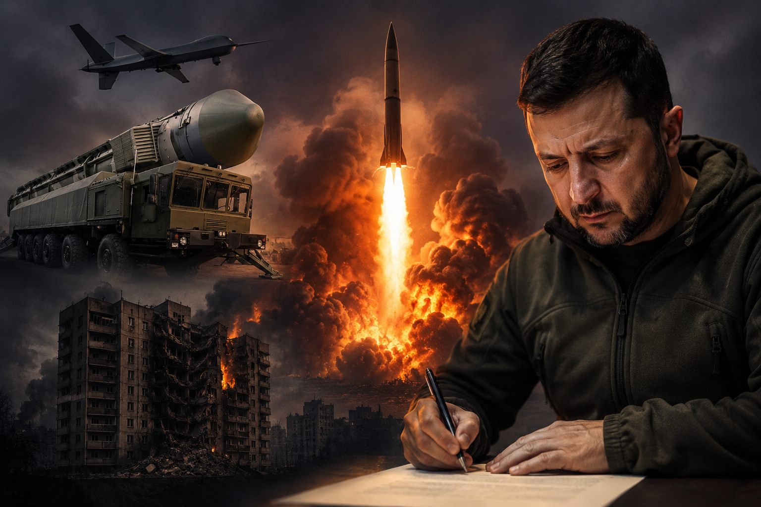 Зеленський заявив про дві ракети «Орєшнік»: одна вдарила по Білій Церкві, інша — по окупованій Донеччині