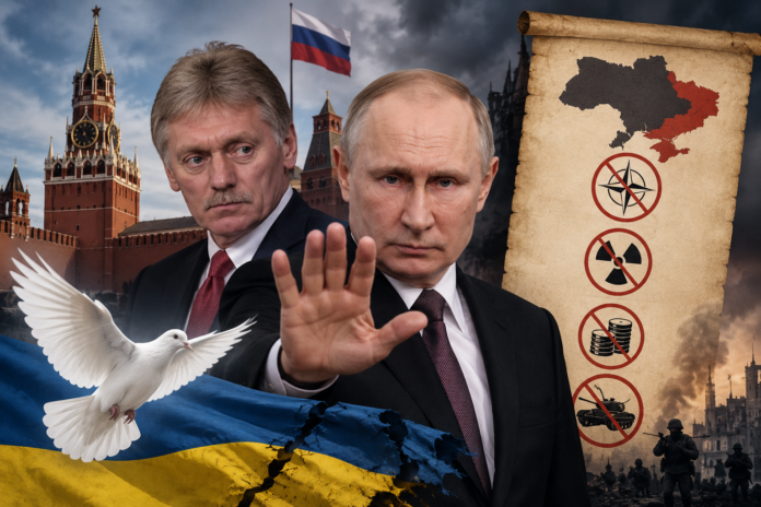 «Готові до миру», але на своїх умовах: у Кремлі повторили вимоги до України